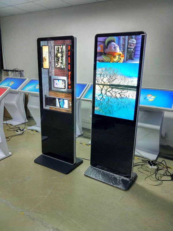 Indoor Floor Standing LCD Advertising Display 43" Wide Viewing Angles
