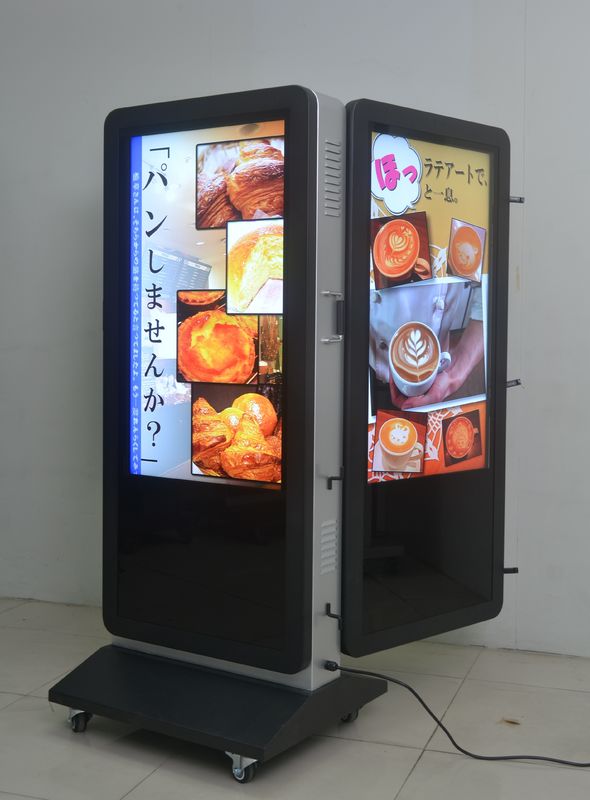 IP65 Outdoor 49 inch 2500nits Double Sided LCD Totem